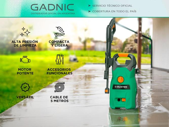 Hidrolavadora Gadnic eléctrica 1400W Alta Presión  - 1