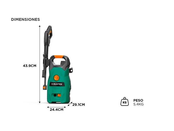 Hidrolavadora Gadnic eléctrica 1400W Alta Presión  - 5