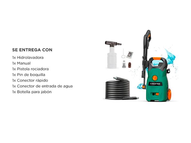 Hidrolavadora Gadnic eléctrica 1400W Alta Presión  - 6