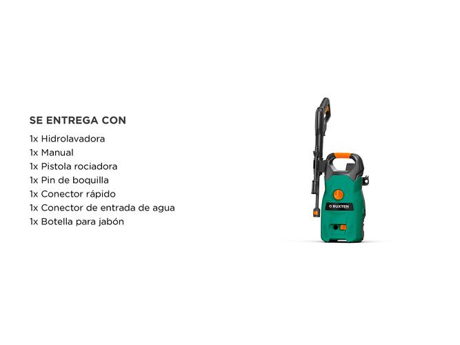 Hidrolavadora Gadnic eléctrica 1400W Alta Presión  - 6