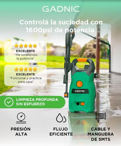 Hidrolavadora Gadnic eléctrica 1400W Alta Presión  - 1