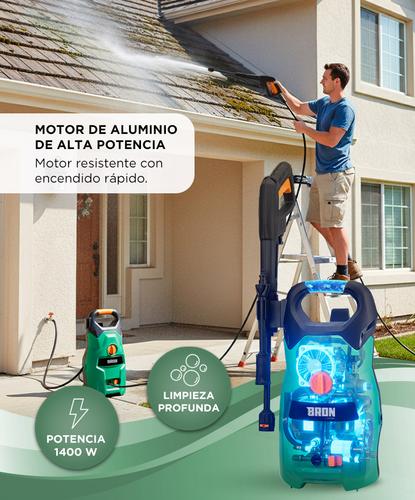Hidrolavadora Gadnic eléctrica 1400W Alta Presión  - 2