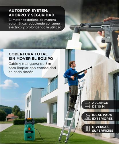 Hidrolavadora Gadnic eléctrica 1400W Alta Presión  - 4