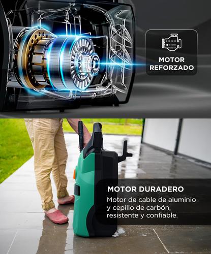 Hidrolavadora Gadnic eléctrica 1400W Alta Presión  - 4