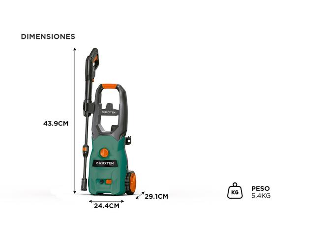 Hidrolavadora Eléctrica Gadnic 110 Bar RHI1402 - 5