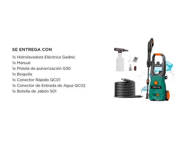 Hidrolavadora Eléctrica Gadnic 110 Bar RHI1402 - 6