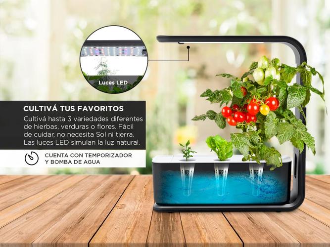 Jardin Interior Hidropónico Gadnic Automático con Luz LED - 2