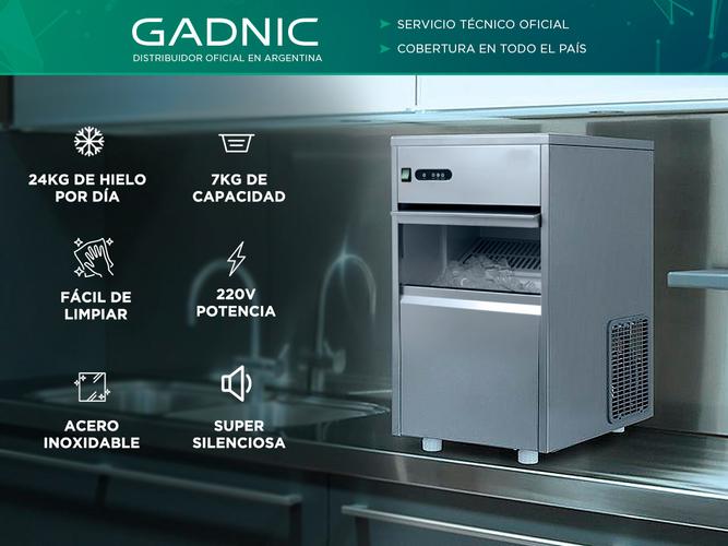 Fabricadora de Hielo Gadnic Comercial Tipo Bala 24kg 24hs - 1