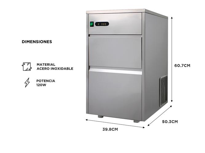 Fabricadora de Hielo Gadnic Comercial Tipo Bala 24kg 24hs - 4
