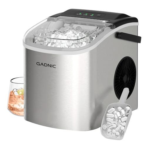 Máquina de Hielo Gadnic Acero Inoxidable con Canasto y Pala Usado - 0