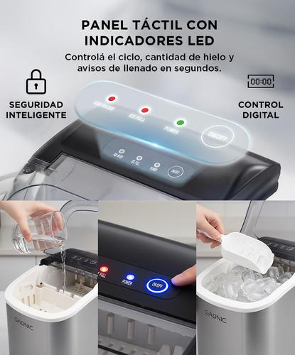 Máquina de Hielo Gadnic Acero Inoxidable con Canasto y Pala - 2