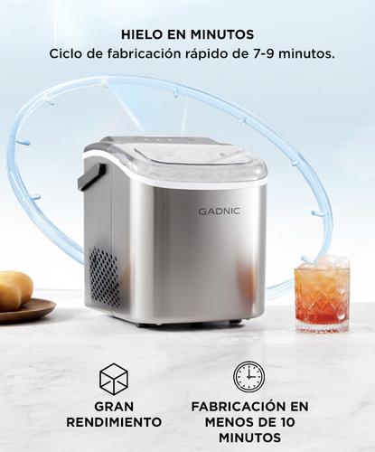 Máquina de Hielo Gadnic Acero Inoxidable con Canasto y Pala - 3
