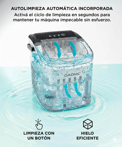 Máquina de Hielo Gadnic Acero Inoxidable con Canasto y Pala - 4