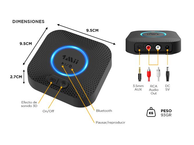 Receptor De Audio Inalámbrico 1Mii Bluetooth  - 3