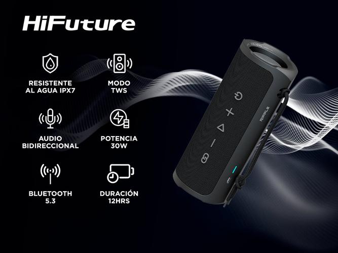 Parlante Portátil HiFuture Ripple Inalámbrico  - 1