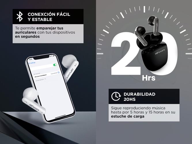 Auriculares Bluetooth Hifuture ColorBuds 2 Inalambricos  - 3