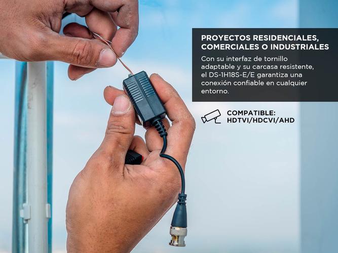 Balun Par Video Hikvision Tranmisor de Video FULL HD CCTV - 2