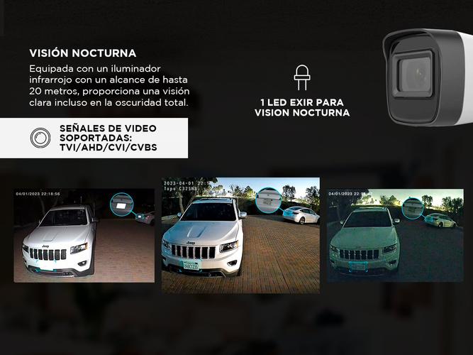 Cámara de seguridad Bullet Hikvision DS-2CE16D0T-EXIPF 2MP Interior Exterior IP67  - 2