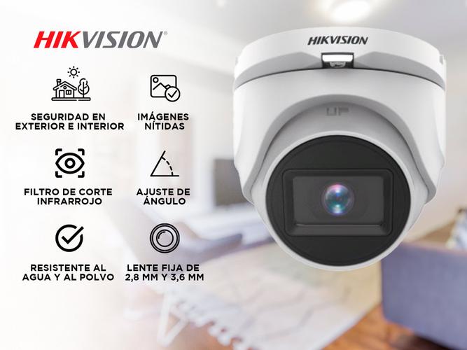 Cámara de Seguridad Domo Hikvision Ds-2ce76d0t-Eximf Fija 2MP Interior Exterior - 1
