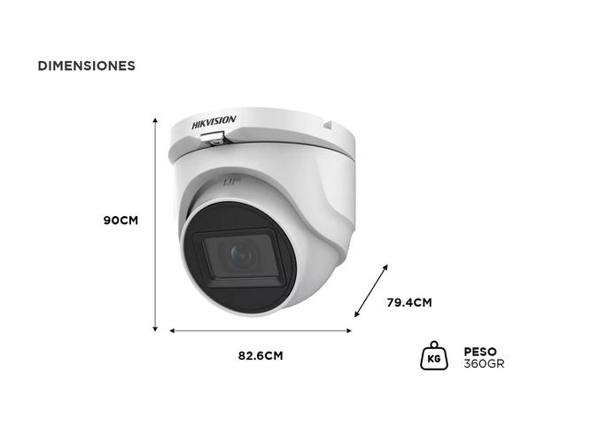 Cámara de Seguridad Domo Hikvision Ds-2ce76d0t-Eximf Fija 2MP Interior Exterior - 3