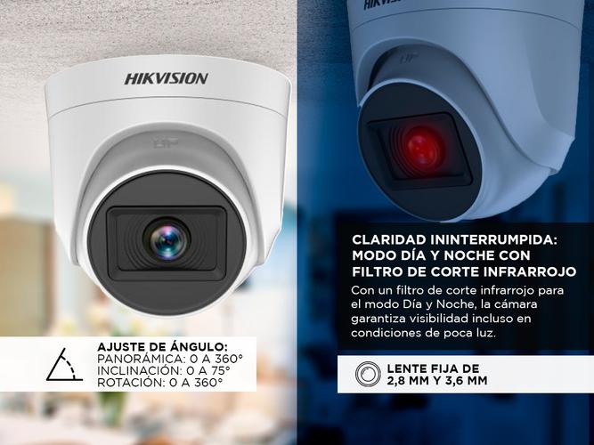 Cámara de Seguridad Hikvision Domo Ds-2ce76d0t-Exipf 2 MP Interior - 2