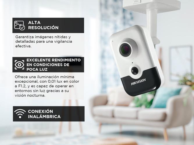 Cámara de Seguridad Ip Wifi Hikvision DS-2CD2423G0-IW 1080p De Interior 2mpx 28mm Audio - 2