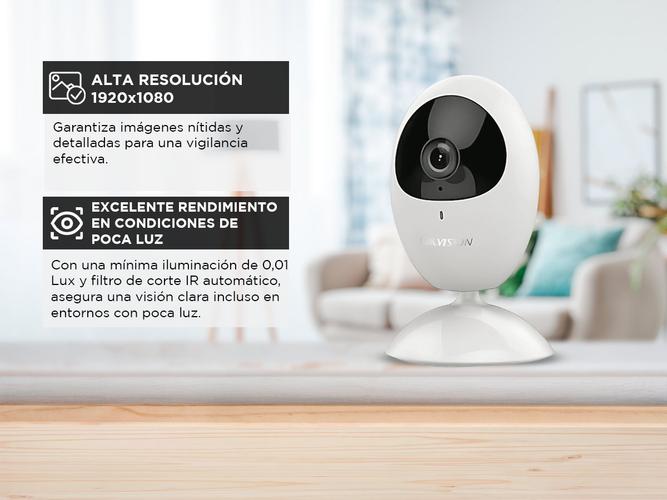 Cámara de Seguridad WIFI IP Hikvision Cubica Ds-2cv2u21fd-Iw motorizada app - 2
