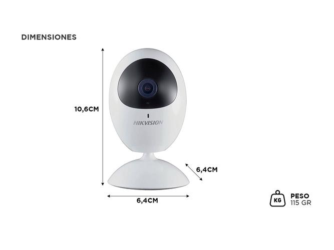 Cámara de Seguridad WIFI IP Hikvision Cubica Ds-2cv2u21fd-Iw motorizada app - 4