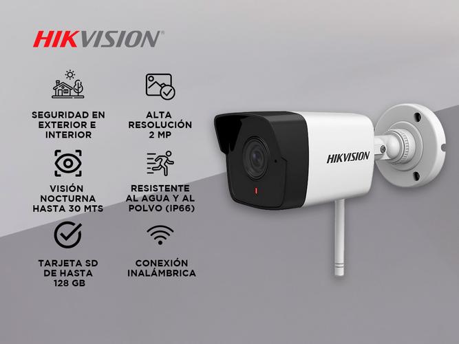 Camara Bullet exterior 2 MP Hikvision con Micrófono - 1