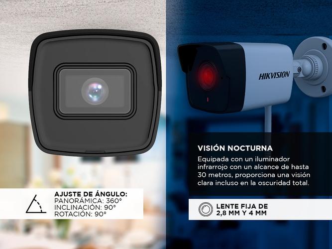 Camara Bullet exterior 2 MP Hikvision con Micrófono - 2