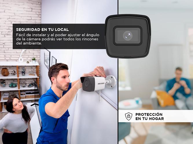 Camara Bullet exterior 2 MP Hikvision con Micrófono - 4