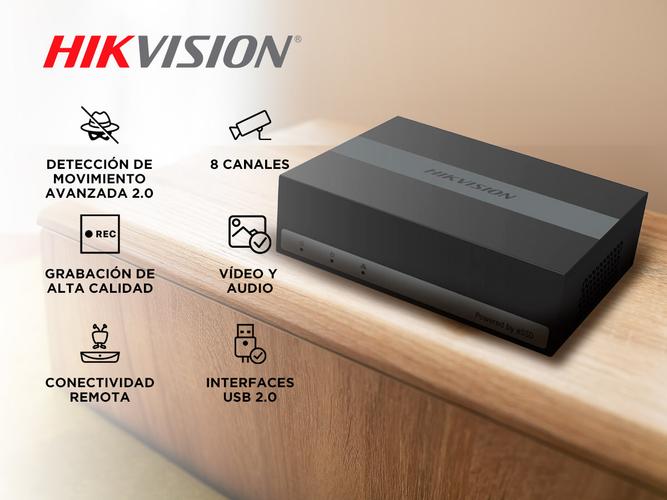 Grabadora DVR Hikvision  Ds-E08hghi-B 8 Canales eSSD 330GB 1080p - 1