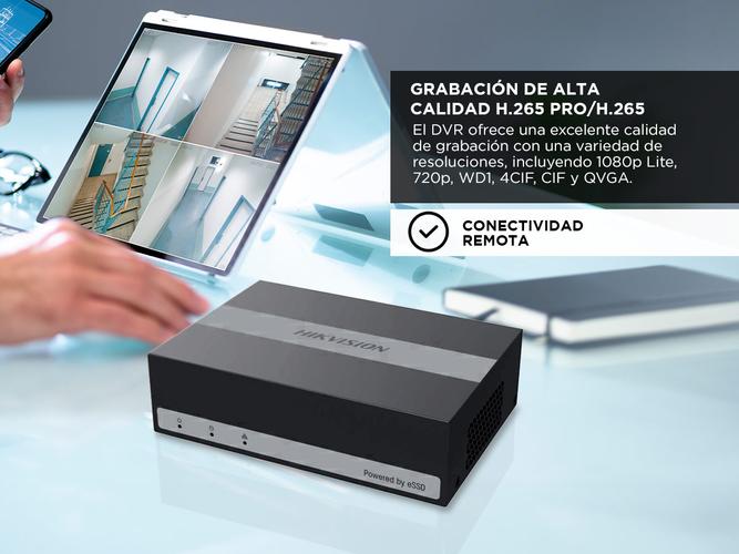 Grabadora DVR Hikvision  Ds-E08hghi-B 8 Canales eSSD 330GB 1080p - 3