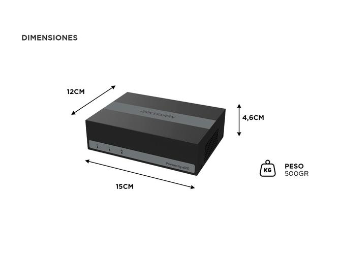 Grabadora DVR Hikvision  Ds-E08hghi-B 8 Canales eSSD 330GB 1080p - 5