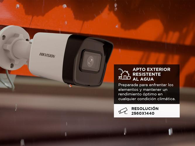 Cámara Bullet Hikvision Red Fija 4 MP MD 2.0 - 3