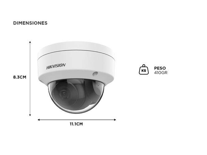 Cámara de seguridad Hikvision Domo Ds-2cd1123g2-I Burbuja Antivandálica   - 5