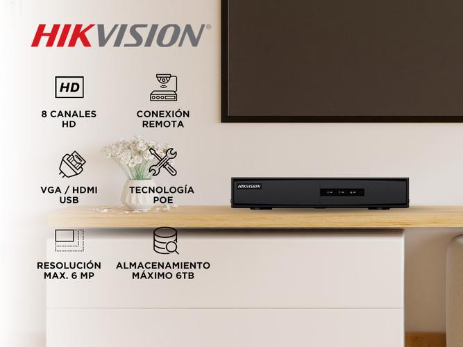 Grabadora NVR Hikvision Ds-7108ni-Q14pM 8 Canales - 1