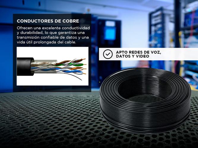 Cable UTP de Red Exterior Hikvision CAT5E de 305 m - 2