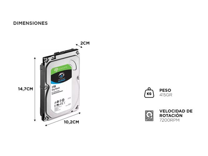 Disco Duro Interno Seagate ST1000VX005 1TB - 3