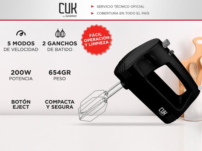 Batidora de Mano Gadnic Eléctrica 200W 5 Velocidades - 1