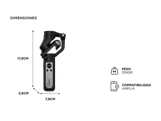 Estabilizador Trípode de celular HOHEM iSteady XE Estable y Versatil - 4