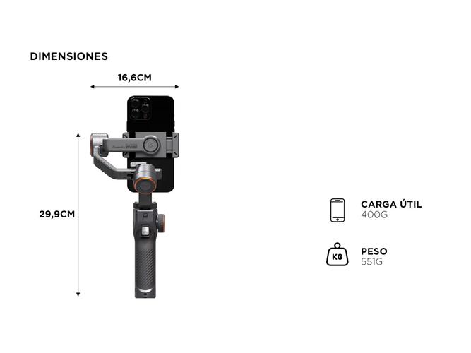 Estabilizador para Celular Hohem iSteady M6 Kit Gimbal - 5