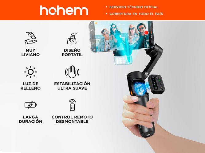 Estabilizador HOHEM iSteady V3 Tripode para celular con luz  - 1
