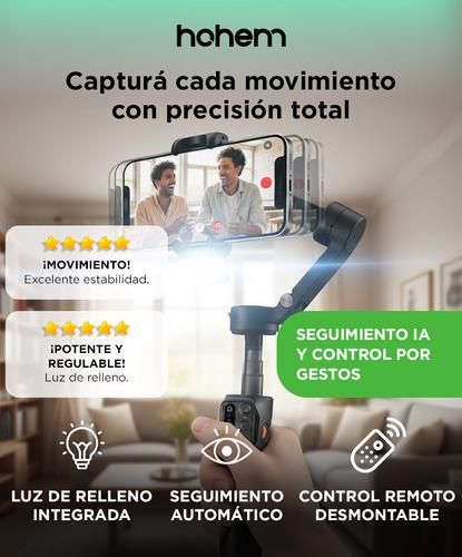 Estabilizador HOHEM iSteady V3 Tripode para celular con luz  - 1