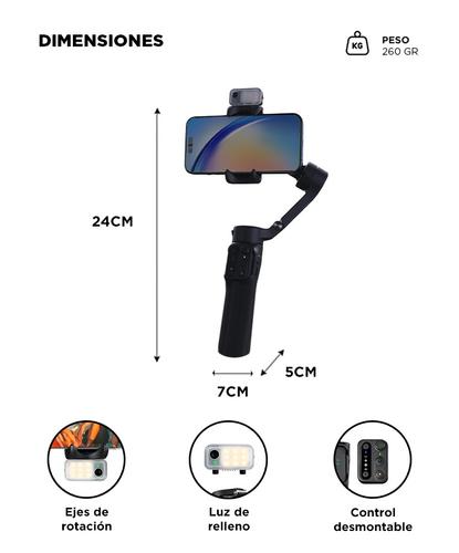 Estabilizador HOHEM iSteady V3 Tripode para celular con luz  - 5