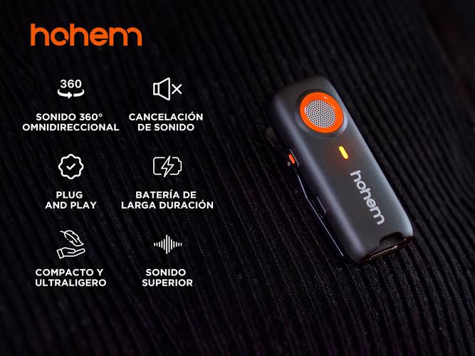 Micrófono Inalámbrico Hohem Lavalier MIC-01 Para Smartphone - 1