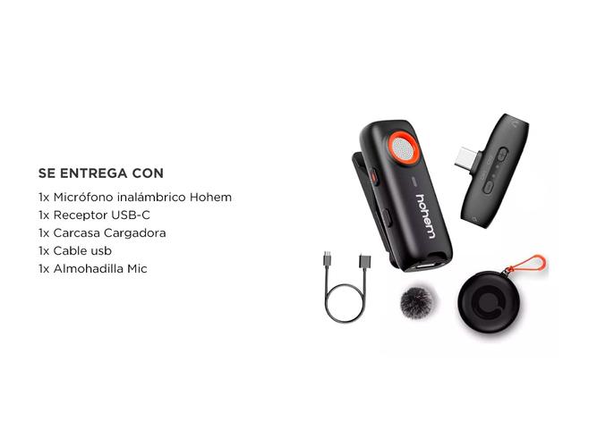 Micrófono Inalámbrico Hohem Lavalier MIC-01 Para Smartphone - 6