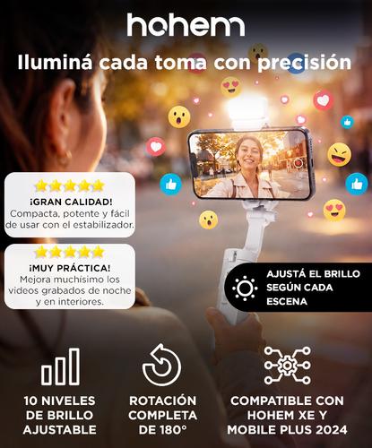Luz Led Magnética Hohem ML-01 Para Estabilizador XE Con Rotación 180° - 1