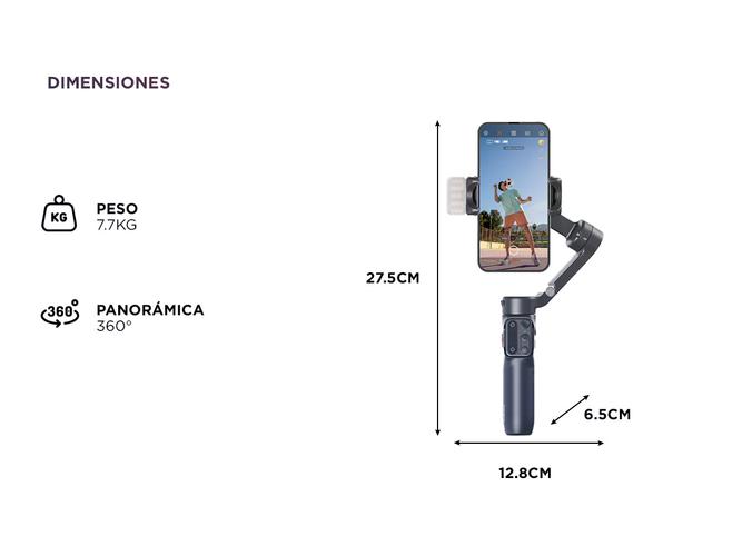 Estabilizador Hohem iSteady X3 Smartphone Gimbal AI HPG-X3P - 4