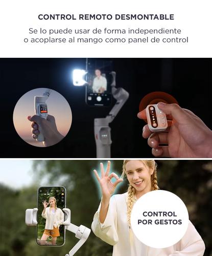 Estabilizador Hohem iSteady V3 Ultra Seguimiento IA Control Remoto Desmontable Luz Led Blanco - 2